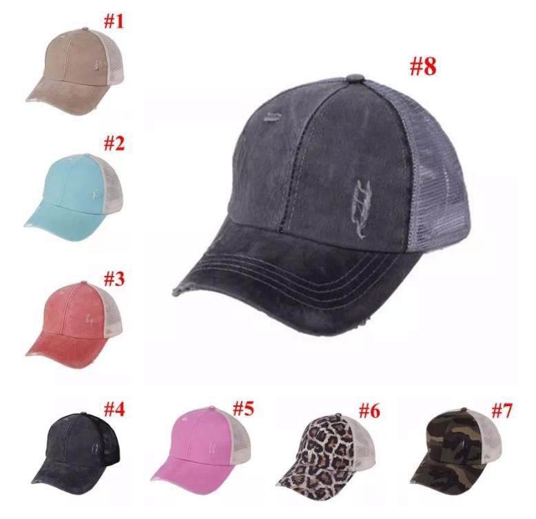Kids Criss Cross Back Distressed Hat
