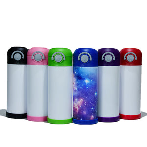 Kids 12 Oz STRAW Flip Top Bottles - Straight