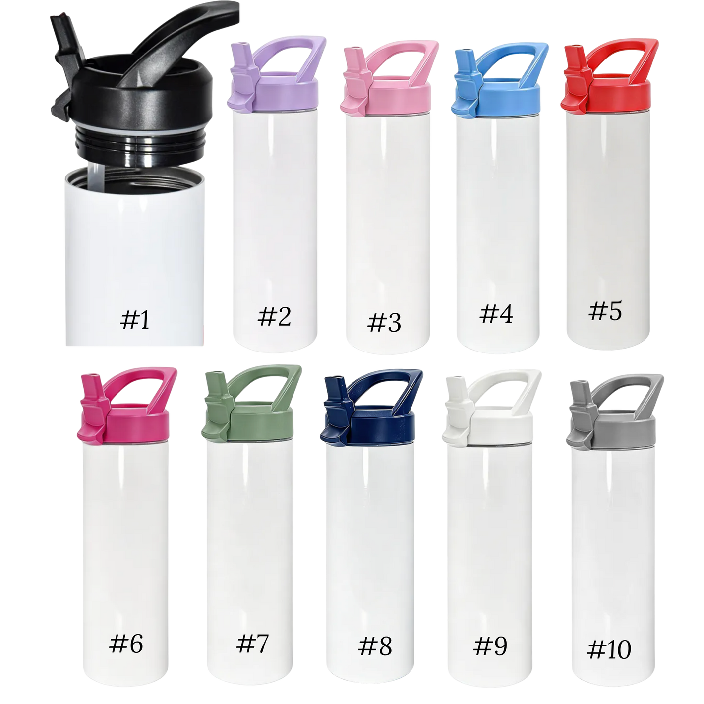 20 Oz Skinny Sports Waterbottle