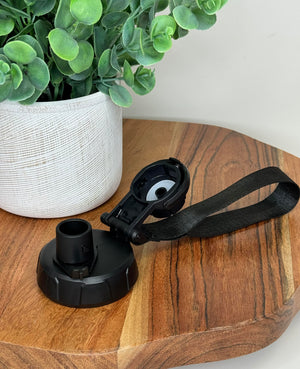 Strap and Spout Replacement Lid for Water bottles