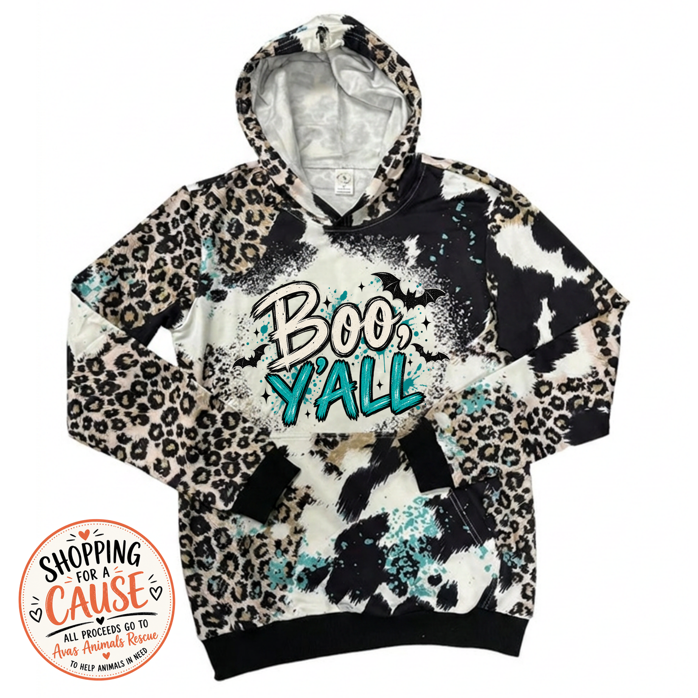 Boo Ya'll Printed Hoodie