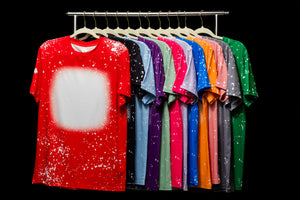 Faux Bleached Adult Unisex Shirts