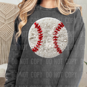 Baseball Faux Yarn Sequin