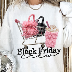 Black Friday Crew Faux Yarn