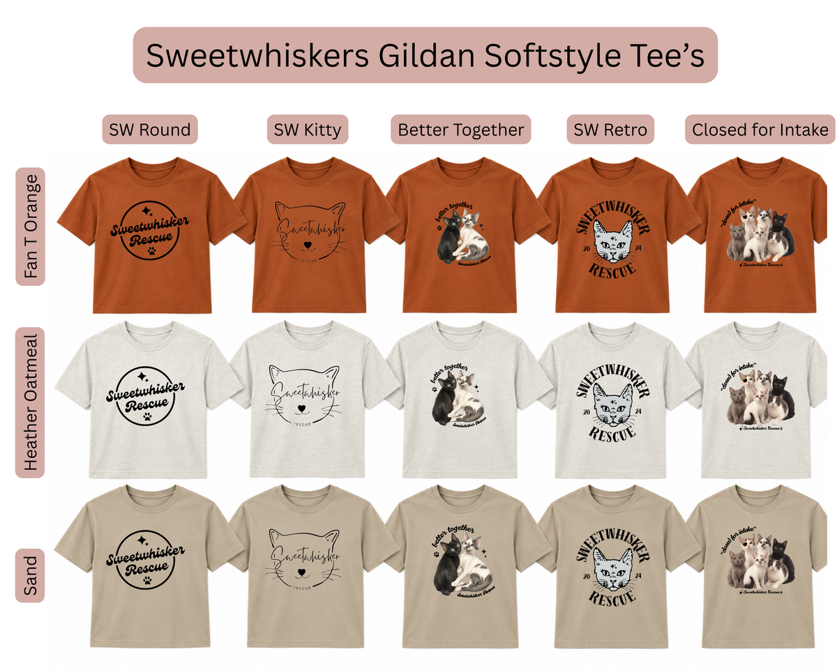 Sweetwhisker Fundraiser Tee Shirts