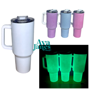 UV & Glow 40 oz w/ Handle Sublimation and New Lids