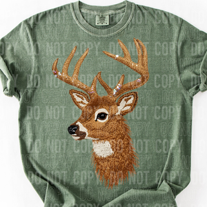 Deer Faux Yarn Sequin