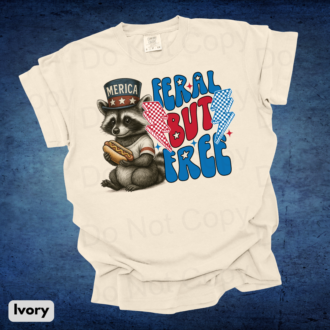 Feral But Free Top Hat Raccoon