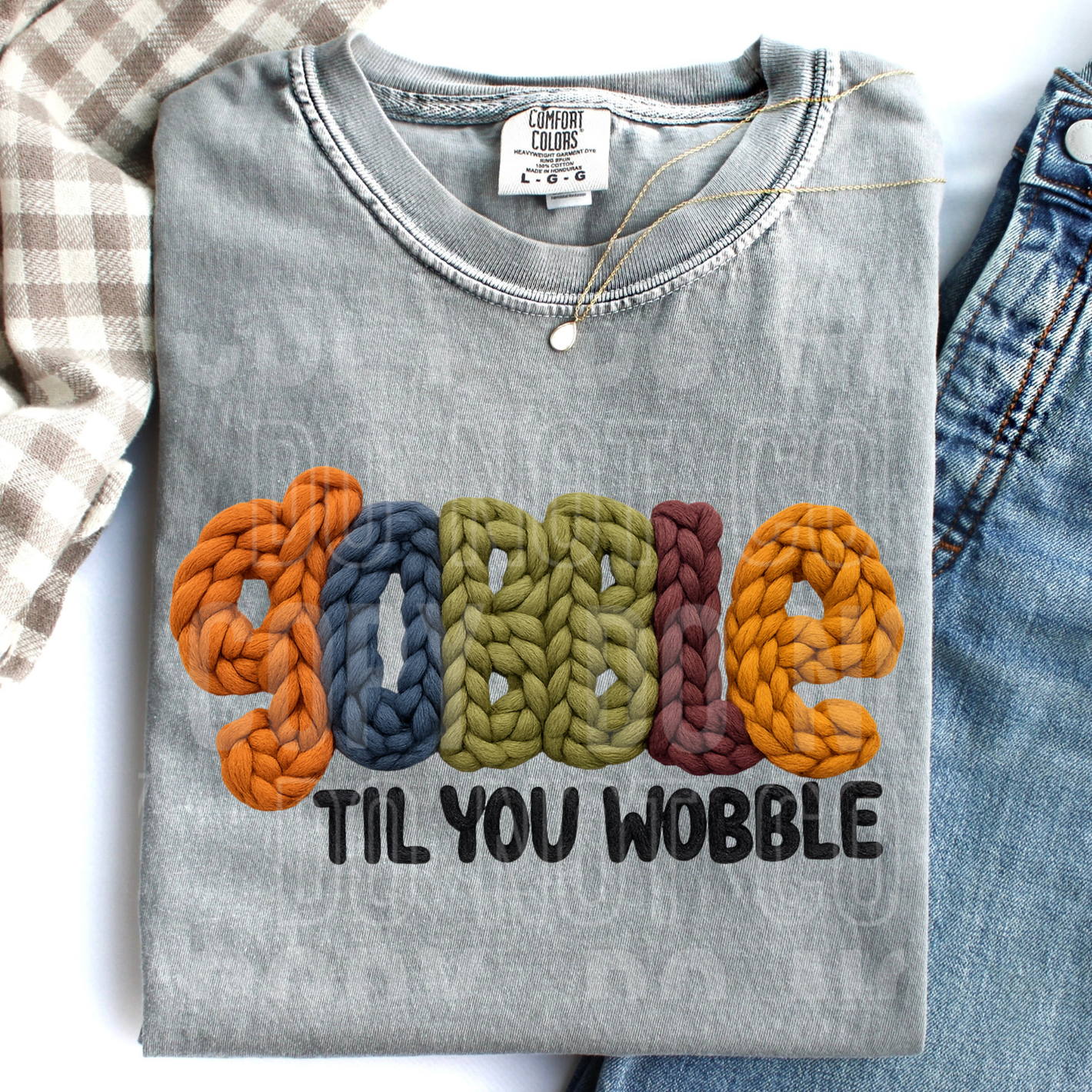 Gobble Till You Wobble Faux Yarn