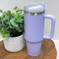 Matte 40 oz Sublimation Color Tumblers w/ V2 Handle & Lid