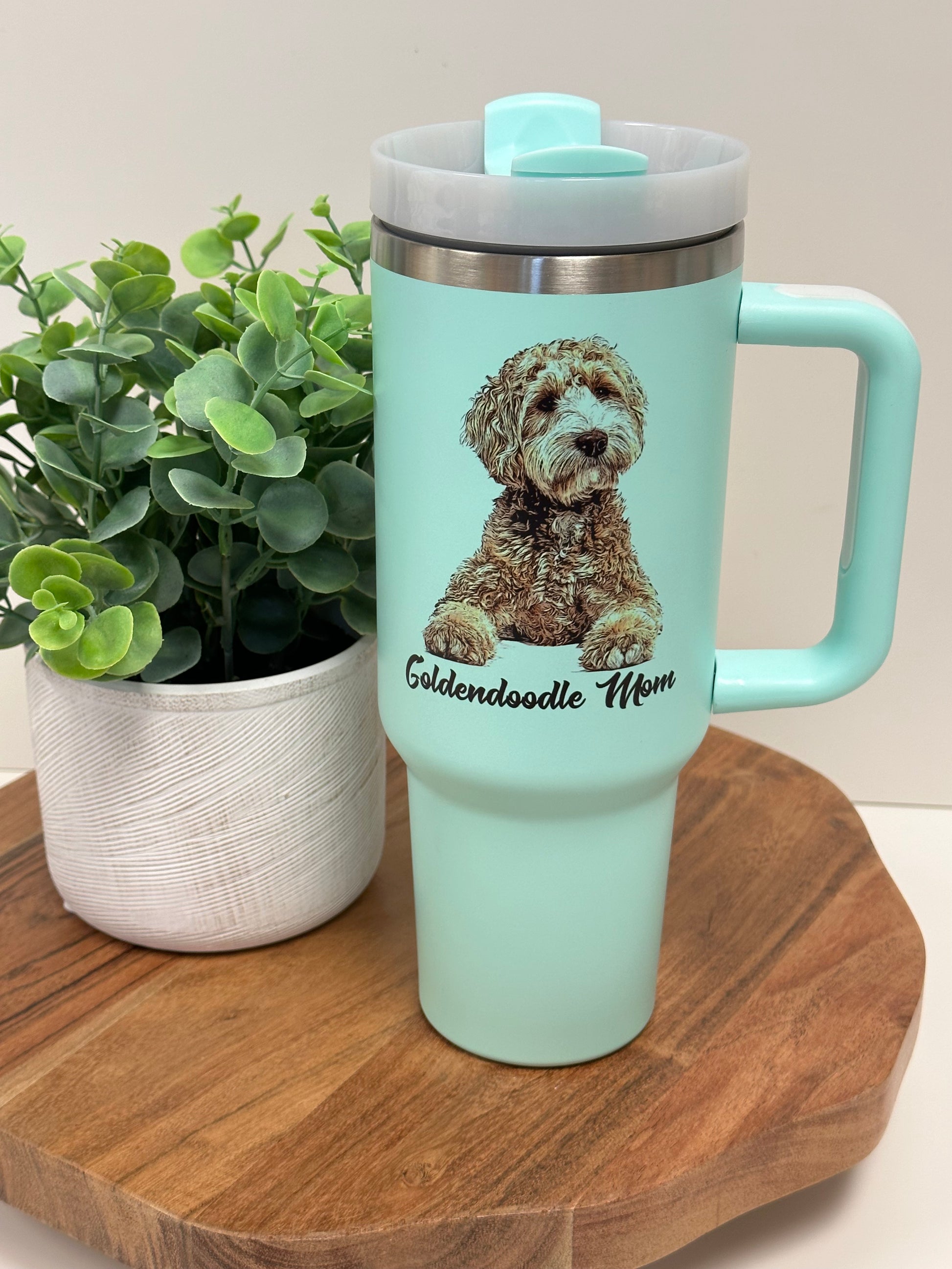 40oz Sublimation Tumbler with handle – mmoosesboutique