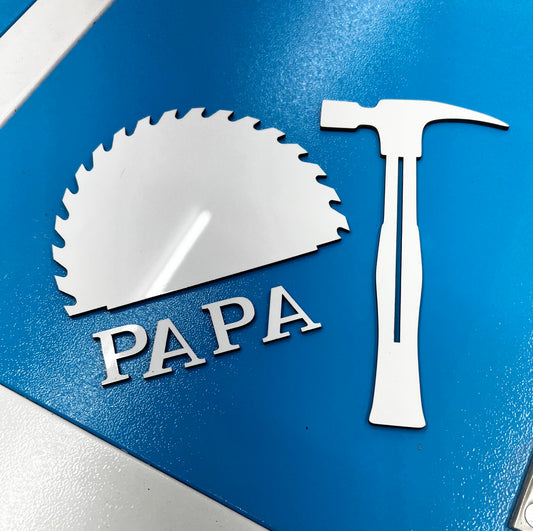 PAPA Saw and Hammer Photo Sublimation Blank