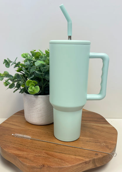 V3 - Matte 40 oz Sublimation Color Tumblers w/ Handle