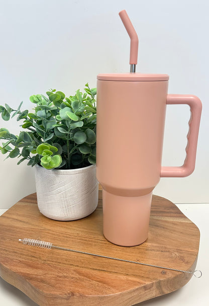 V3 - Matte 40 oz Sublimation Color Tumblers w/ Handle