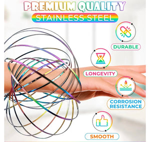 Bracelet Fidget Spinner Magic Flow Arm Toy. Kinetic Toy.