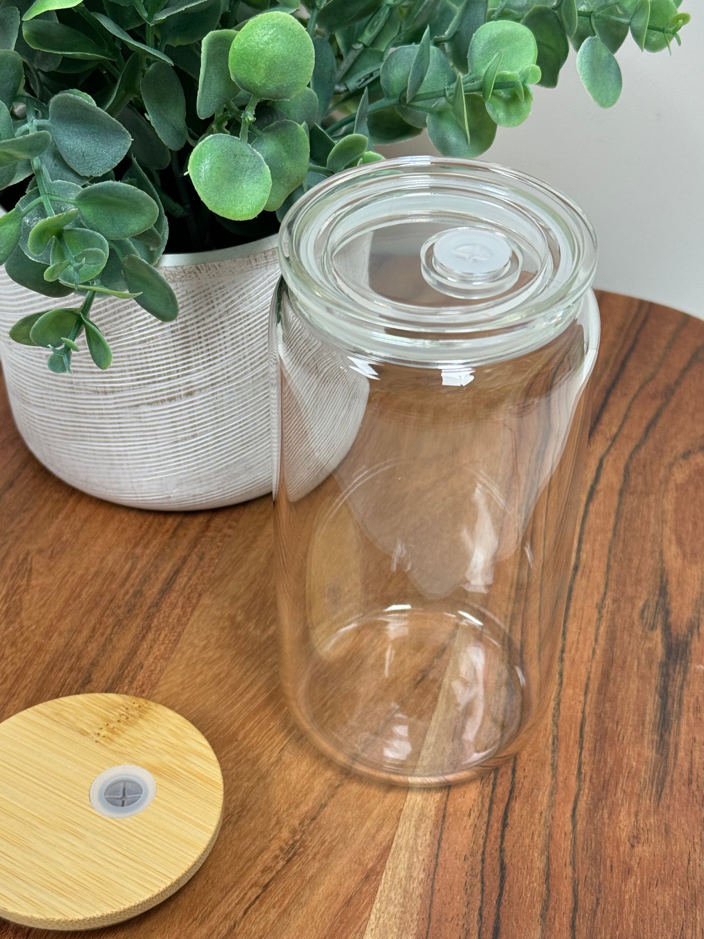 Plastic Replacement Lid for 16 Oz Glass Cans