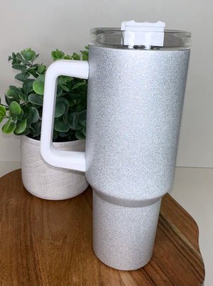 Chunky Glitter 40 oz w/ Handle Sublimation w/ 2 Lids