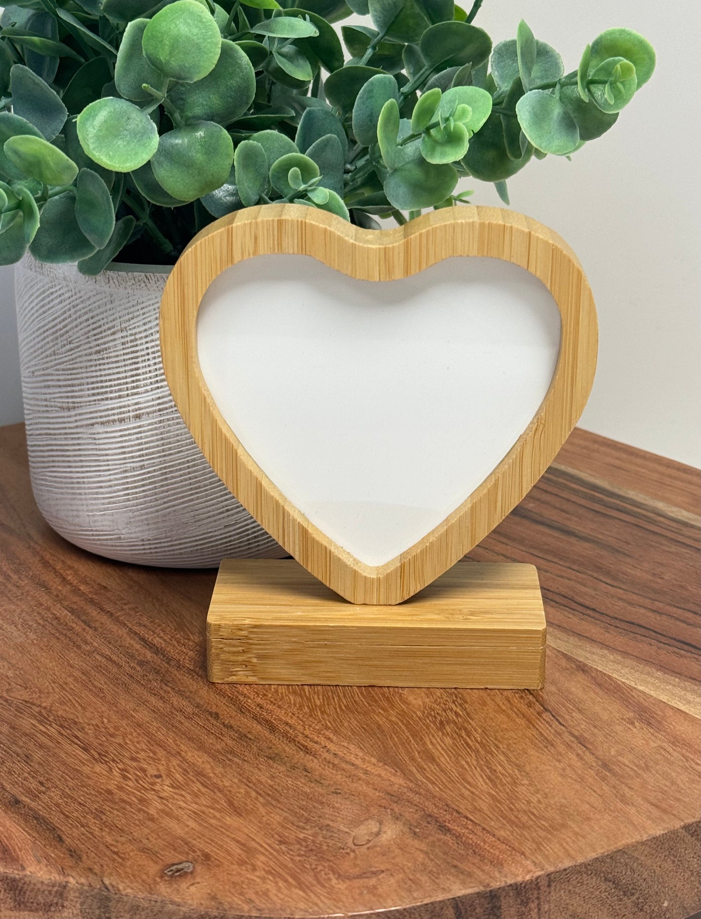 Bamboo Heart Photo Double sided Sub Frame