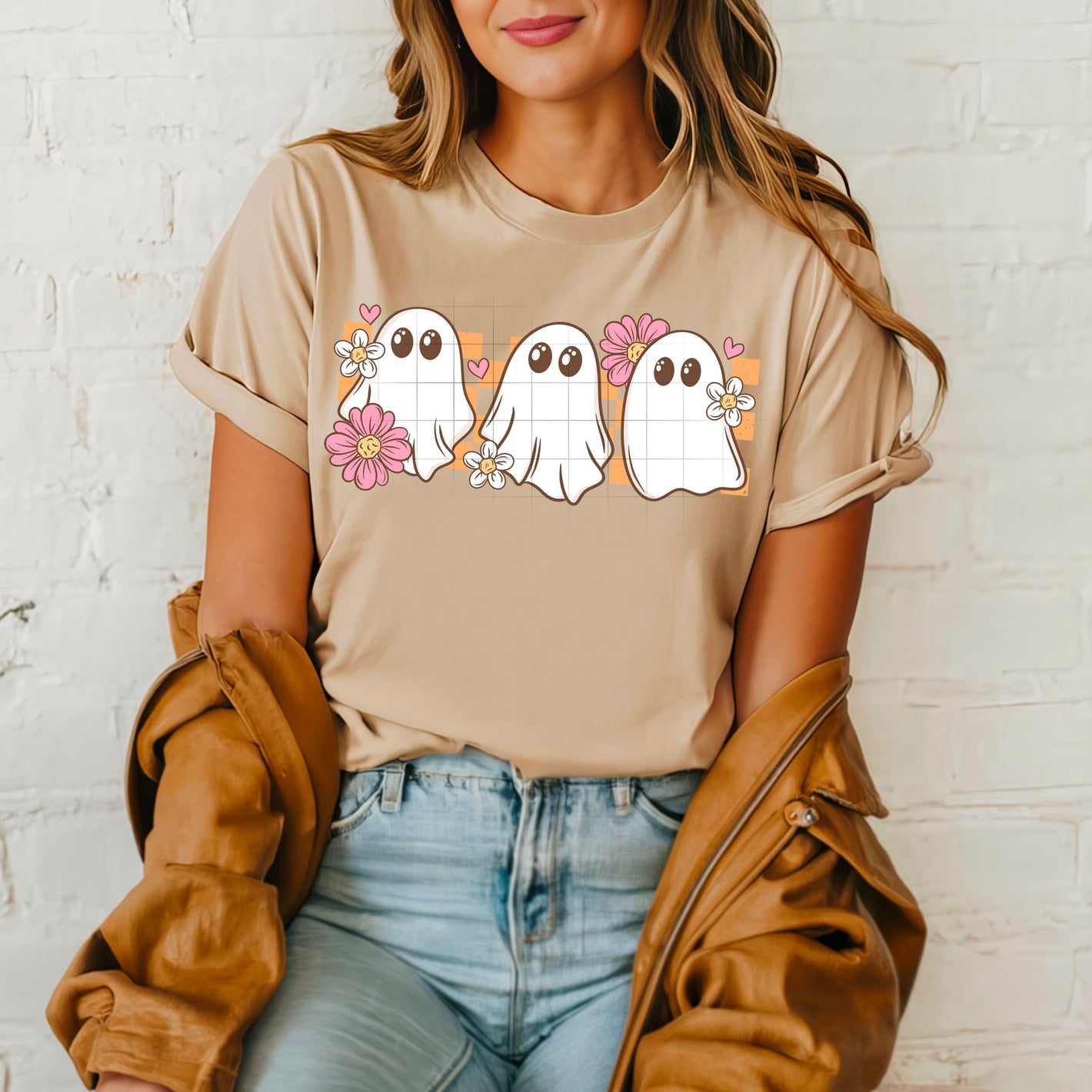 3 Ghosts w/ Flowers