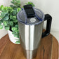 Stainless Finish Sublimation 40 oz w/ Black Handle and Lid