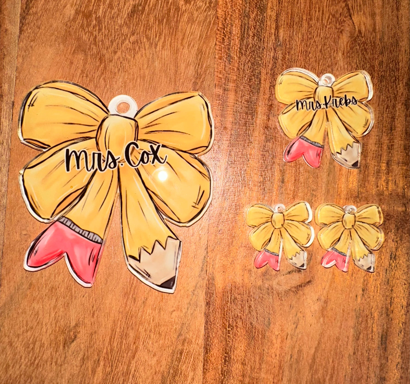 Pencil Bows Acrylic Blank for Alicia Rae Designs!