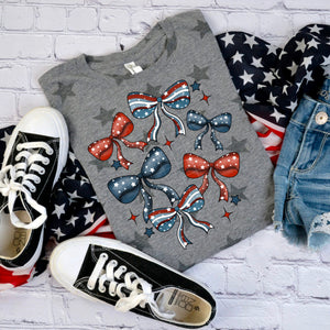 Red, White and Blue Bows