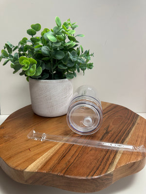 Clear 16 Oz Plastic Can