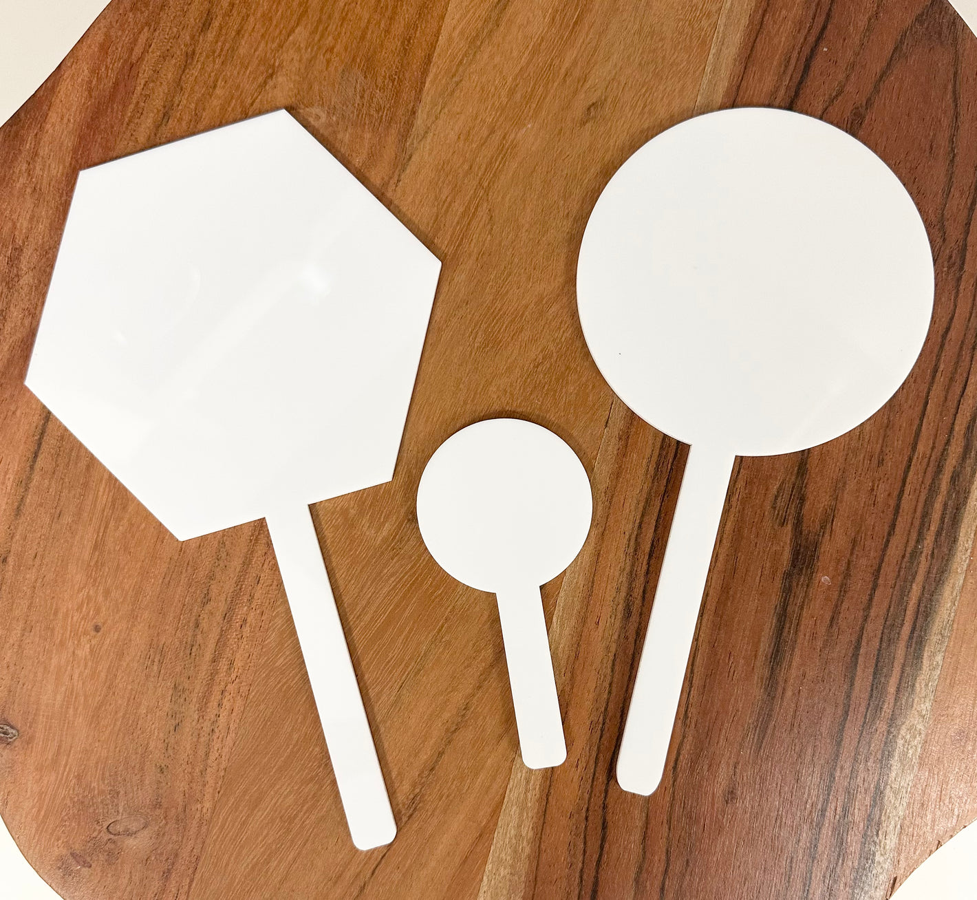 Cupcake / Cake Double Sided Acrylic Sublimation Toppers