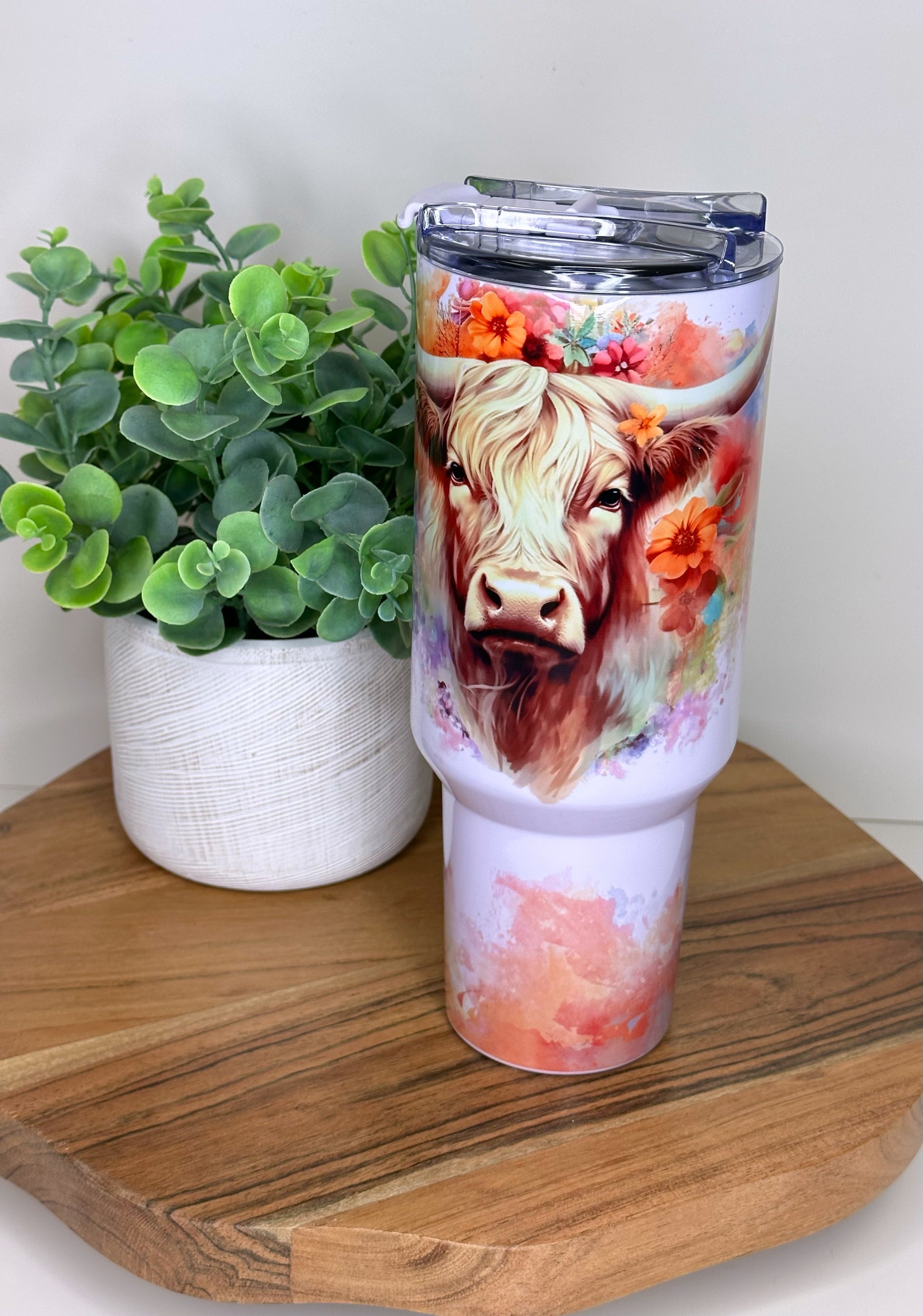 40oz Sublimation Blank Tumbler with handle, 40 oz sublimation ready handled  tumbler RTS