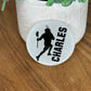 Acrylic Bag Tag with Wire Hanger