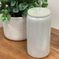 Glitter 16 Oz Glass Cans with Plastic Lids