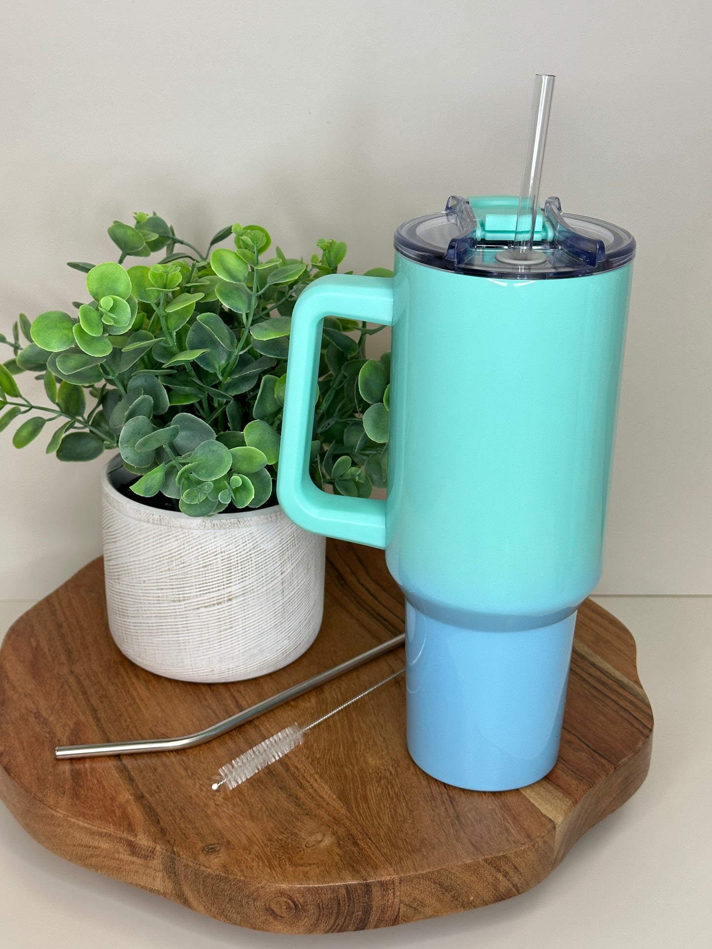 $2 Ombre 40 oz w/ Handle Sublimation Color Tumblers Imperfect
