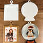 Gold Frame & Snow Globe Ornaments