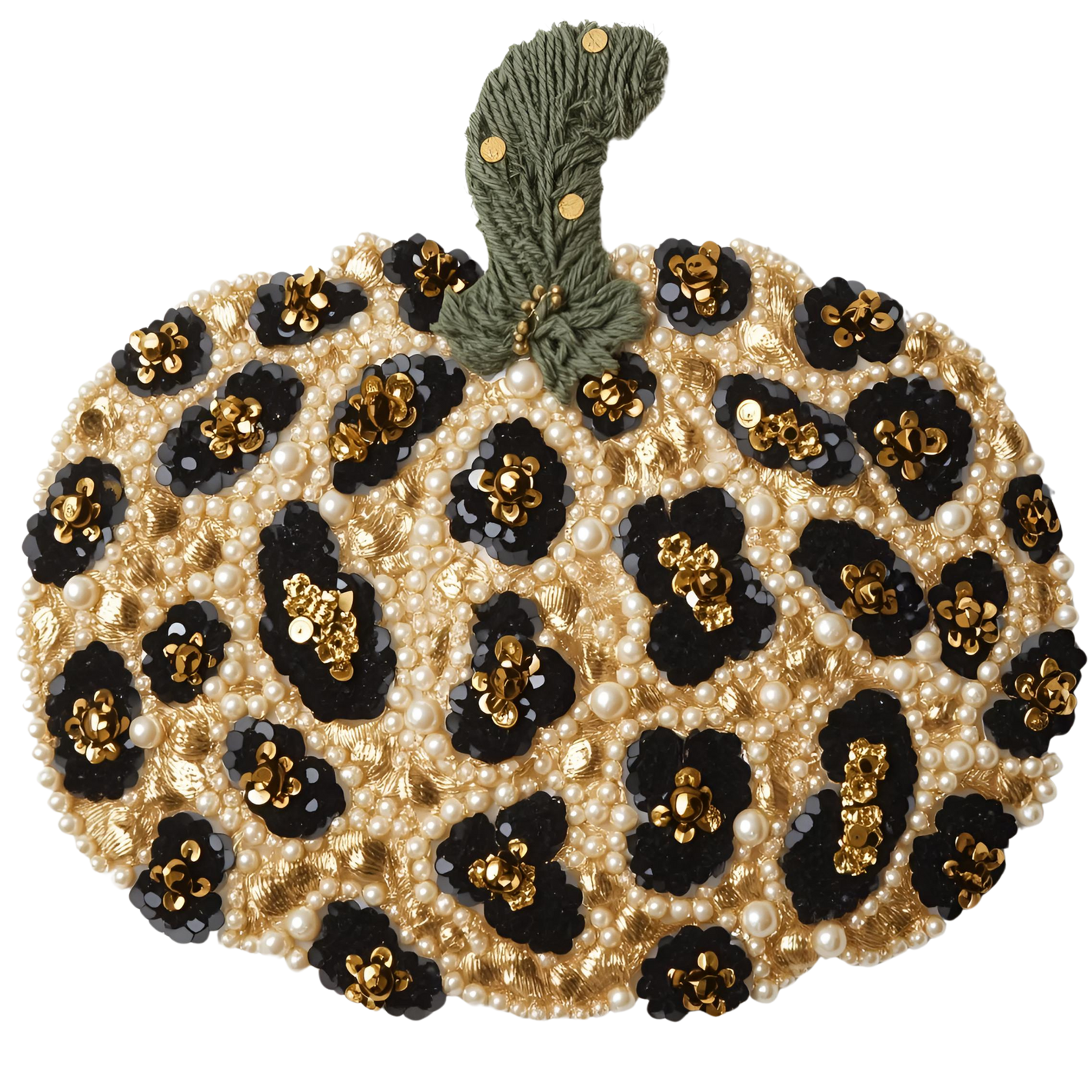 Leopard Pumpkin Faux Pearls