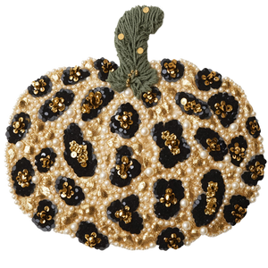 Leopard Pumpkin Faux Pearls