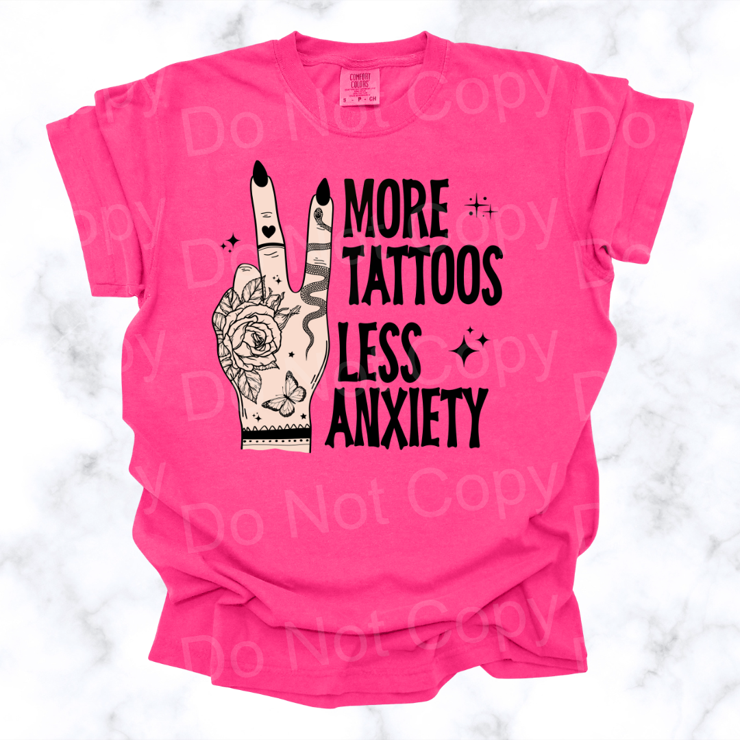 More Tattoo's, Less Anxiety