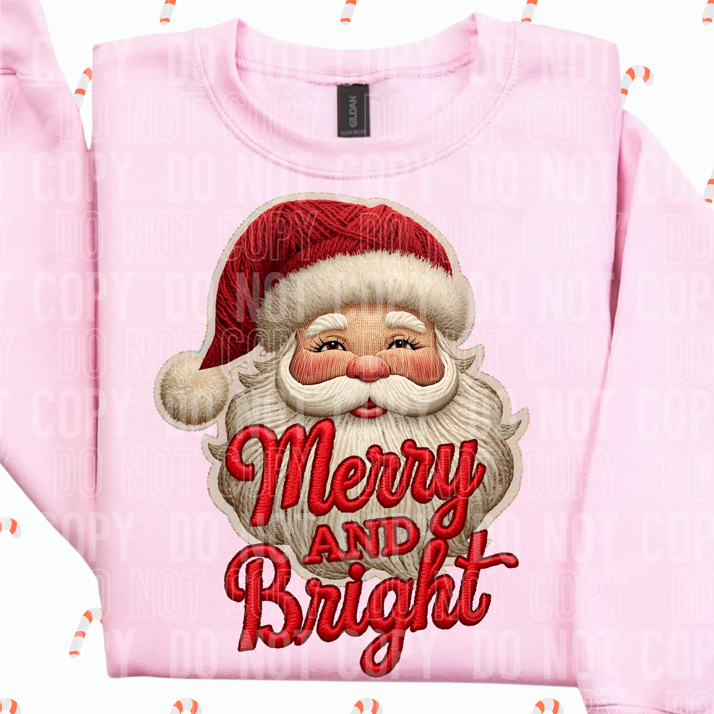 Merry & Bright Santa Faux Yarn
