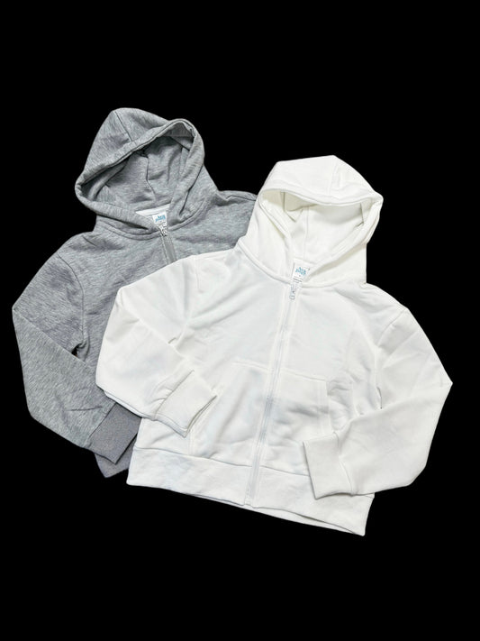 Kids Unisex Full Zip Hooded Sweatshirt
