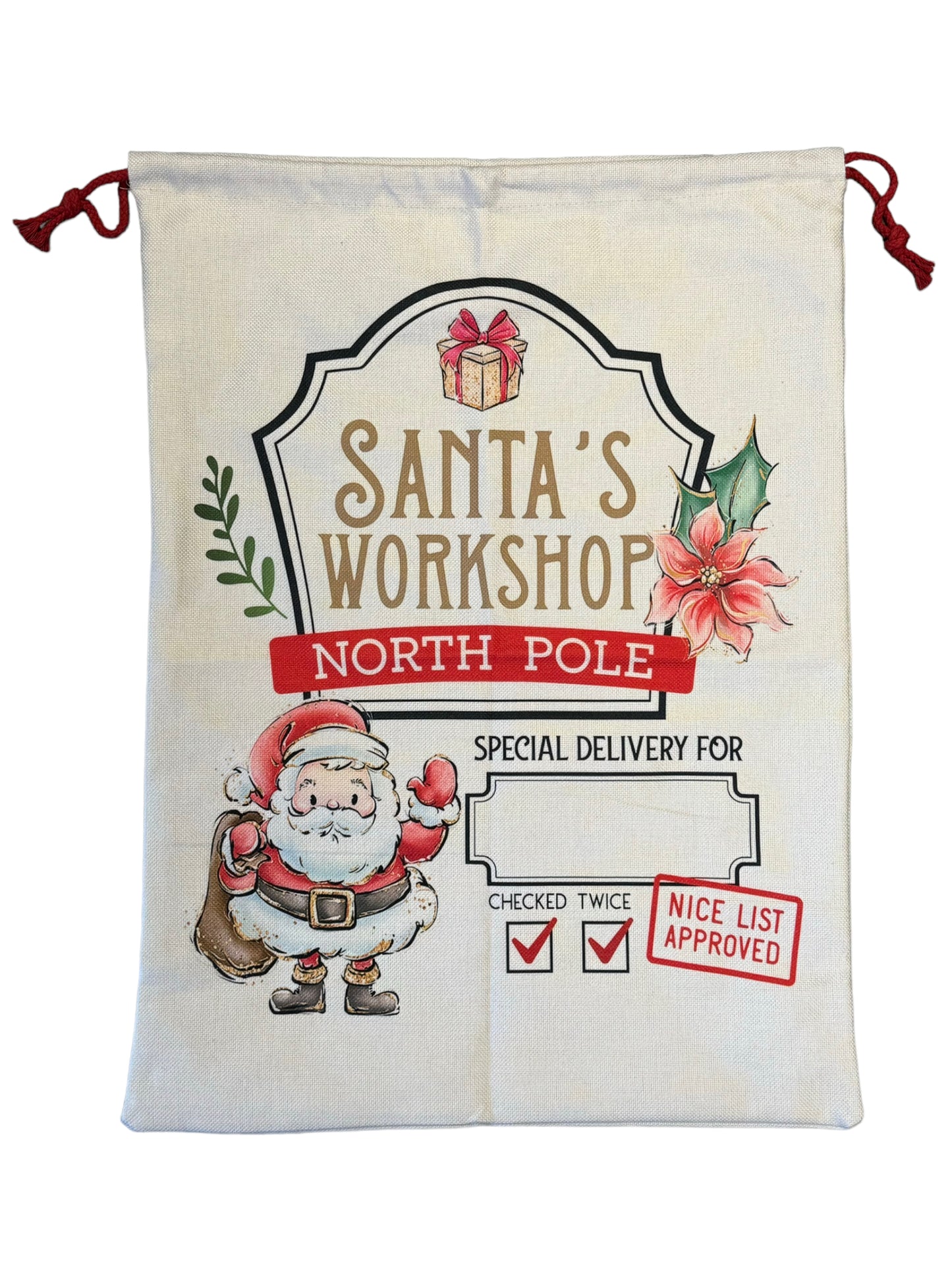 Printed XL Santa Sacks