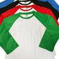 Adult 3/4 Sleeve Unisex Shirt