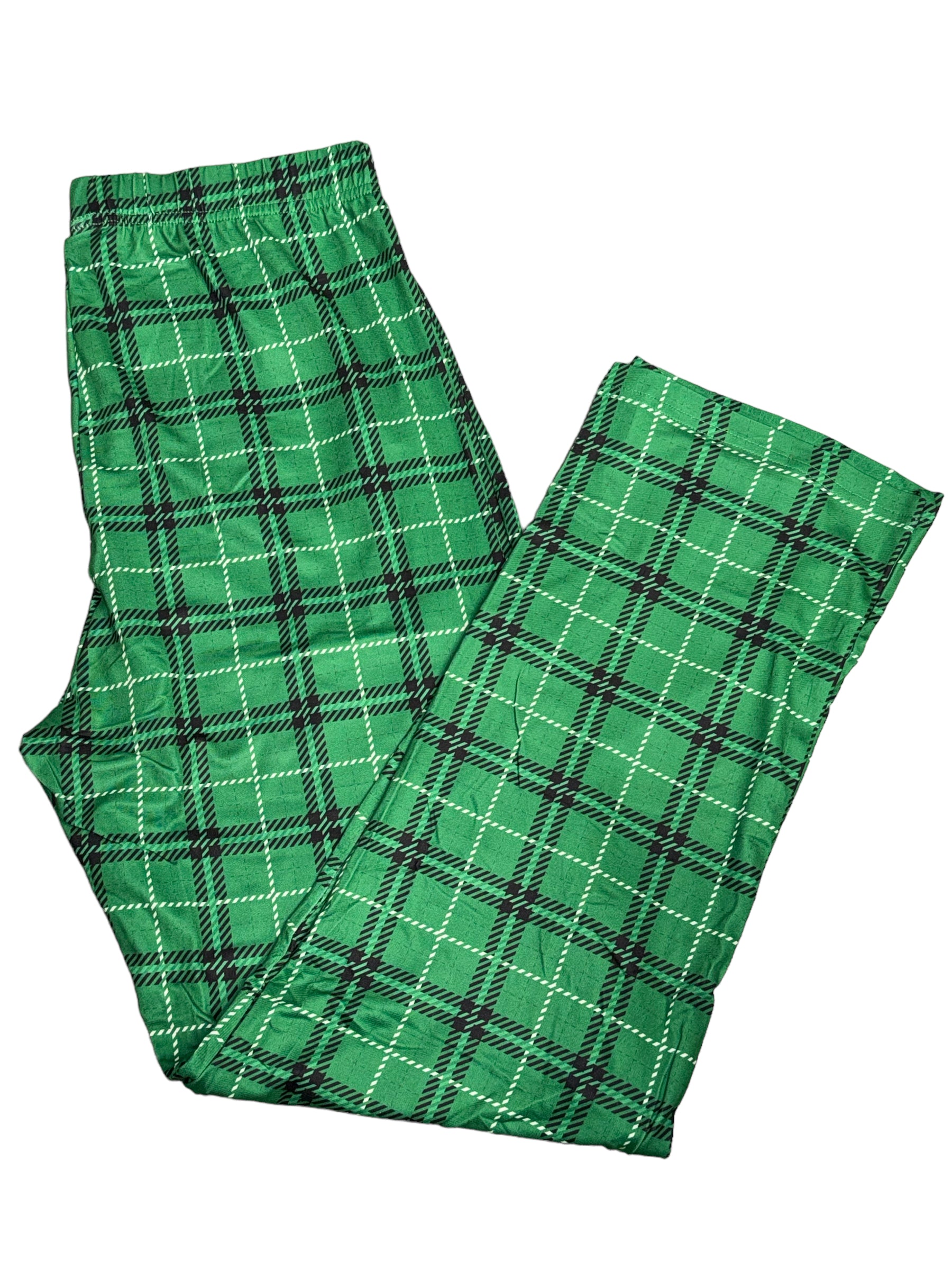 Green Plaid Pajama Pants