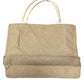 Burlap and White Sublimation Tote Bag