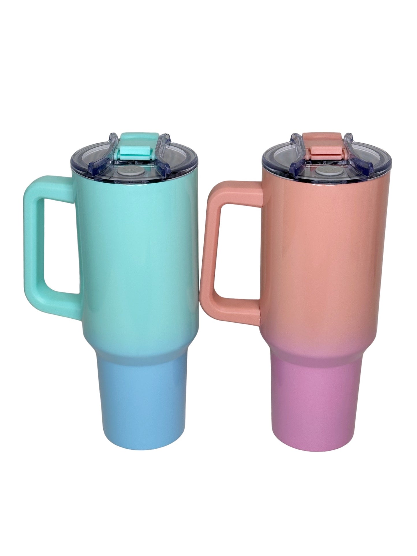 $2 Ombre 40 oz w/ Handle Sublimation Color Tumblers Imperfect