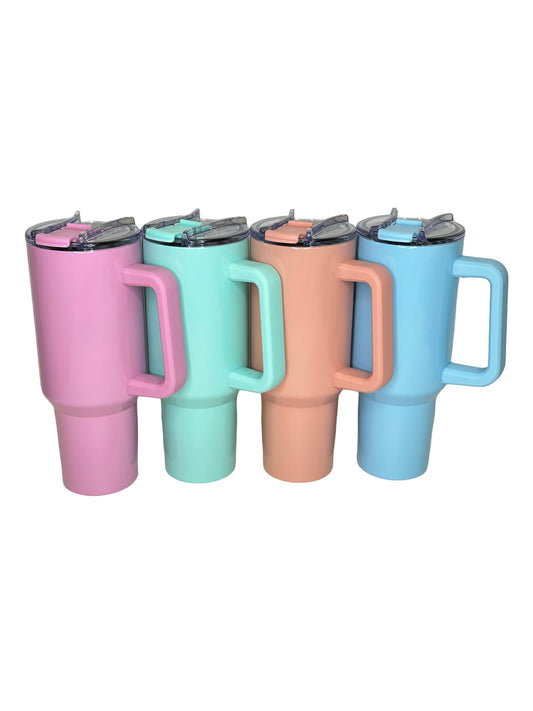 40 oz w/ Handle Sublimation Color Tumblers