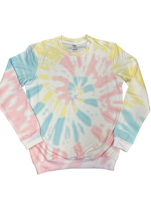 Pastel Tie Dye Sublimation Crewnecks
