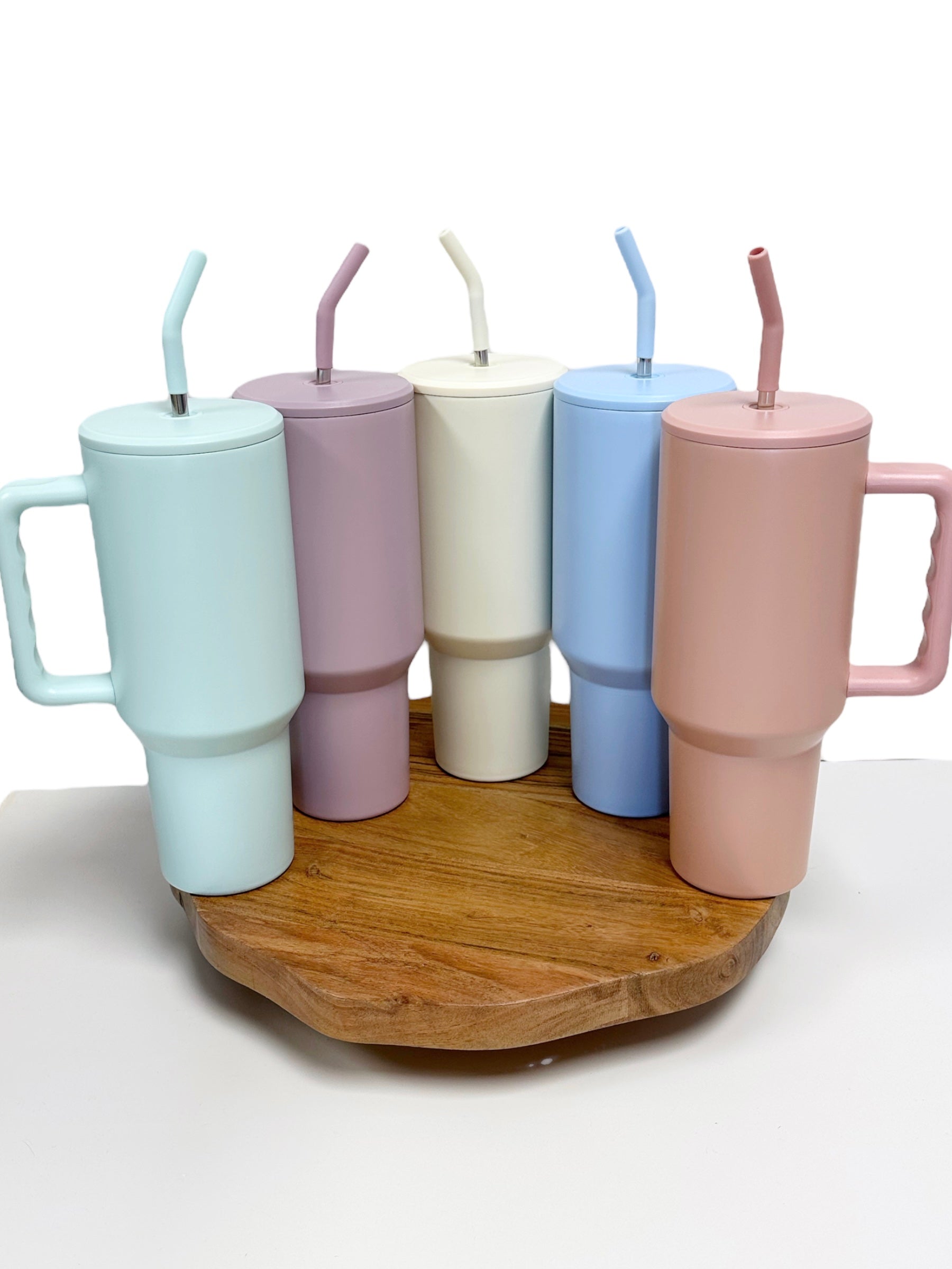 40oz Colored Tumblers with Handle - Blank for Sublimation