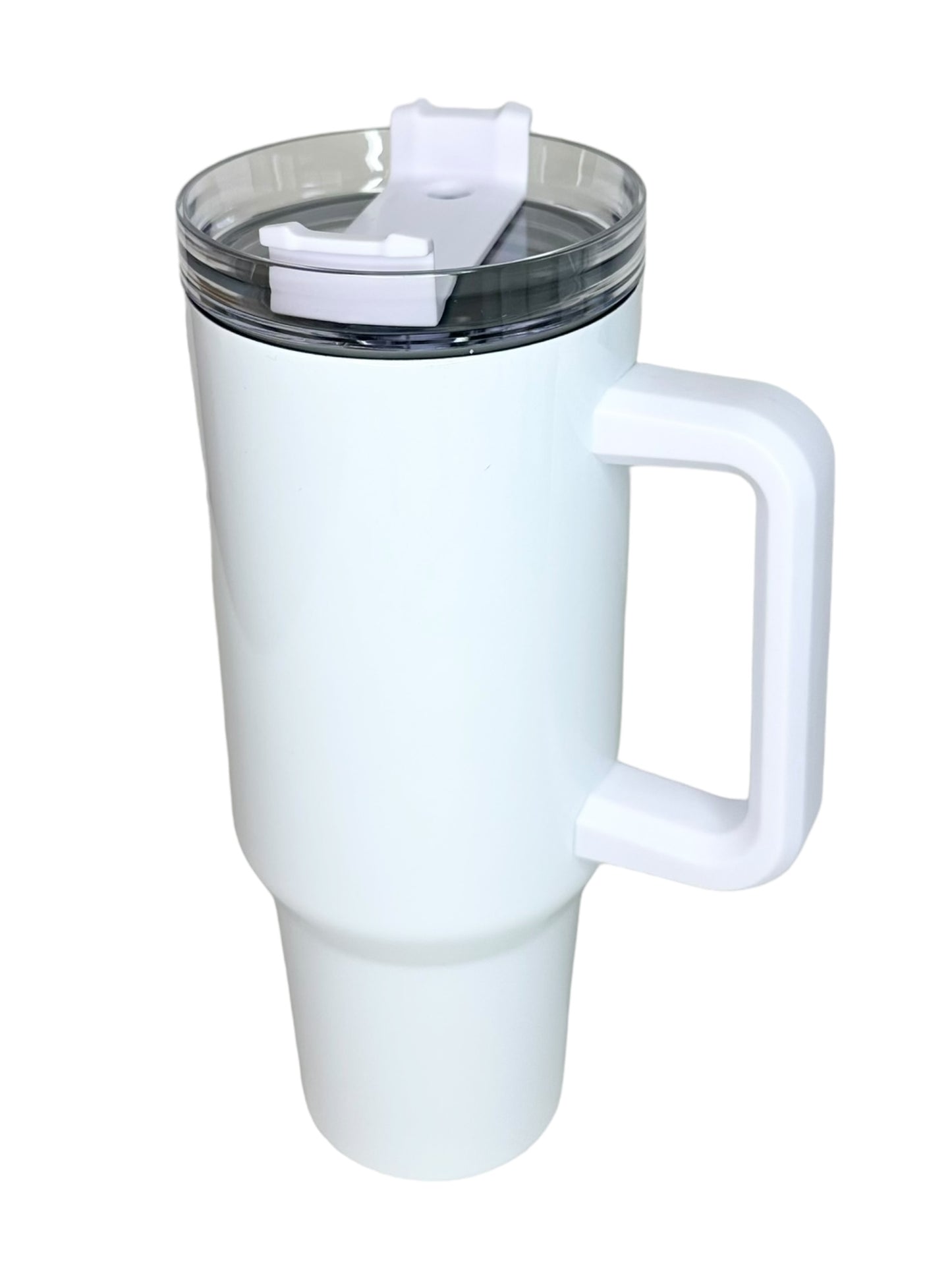 Sublimation White 40 oz w/ V1 Handle and Lid