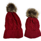 Knit Beanie with Pom Pom