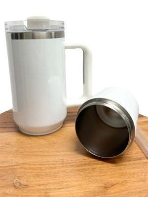 Storage 40 oz w/ Handle Sublimation Tumbler with V2 Lid and Handle!