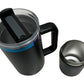 Storage 40 oz w/ Handle Black Powdercoat with Rainbow Underlay